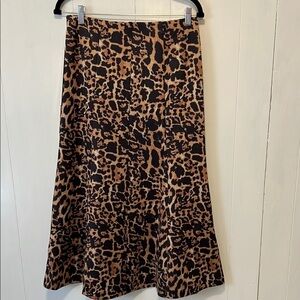 Leopard Print Women's Skirt